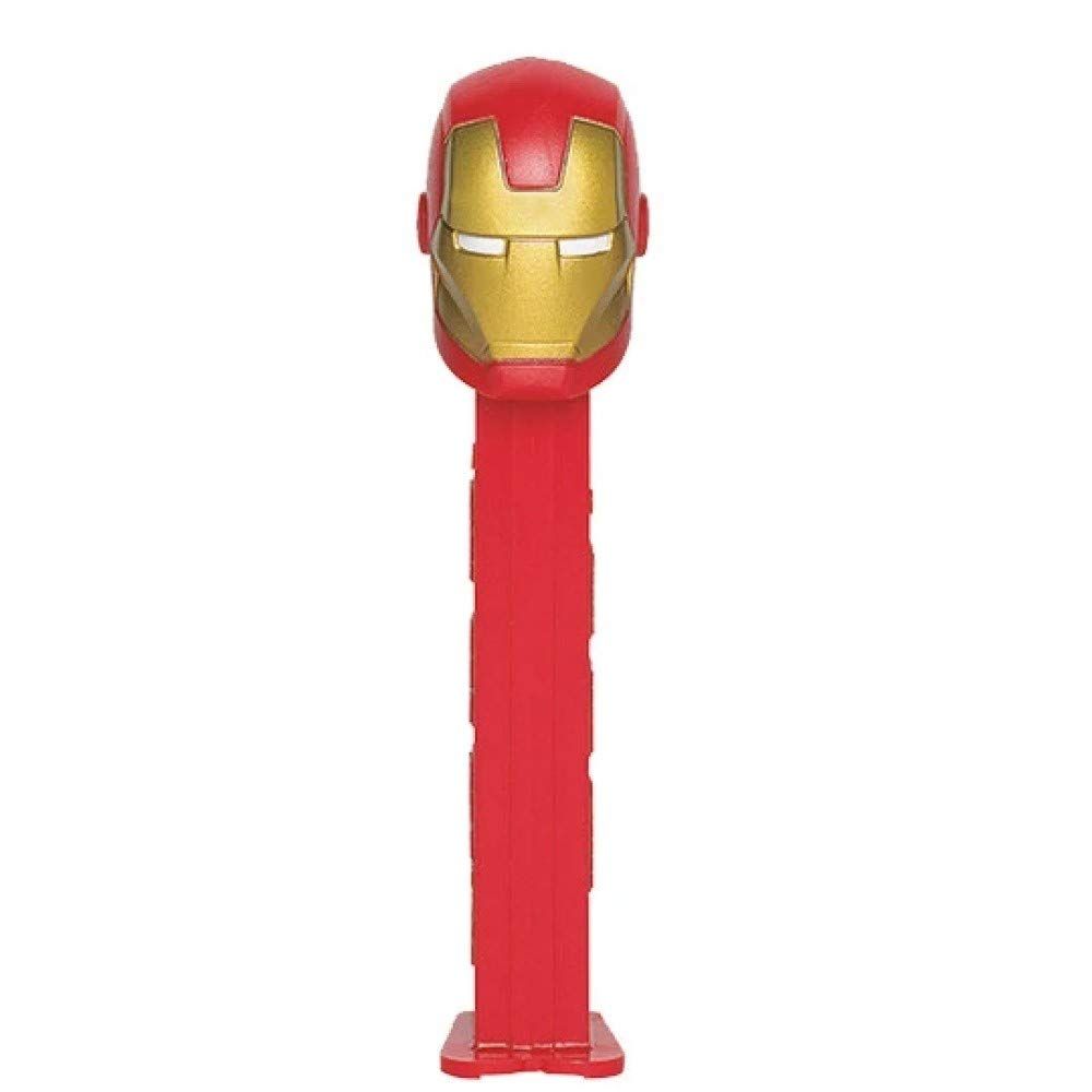 PEZ Iron Man Avengers Candy Dispenser - Marvel Ironman Pez Dispenser with Candy Refills Party Favors, Grab Bags