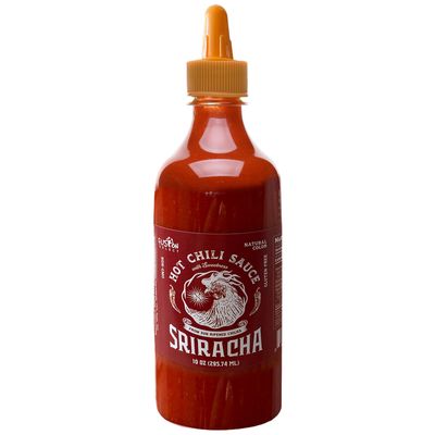 Fusion Select 10 Oz Sriracha Hot Sauce - Gourmet Spicy &amp; Sweet Chili Sauce Seasoning for Cooking, Pizza, Stir Fry, Chicken, Meat, Taco - Made from Sun Dried Chilies, Natural Color