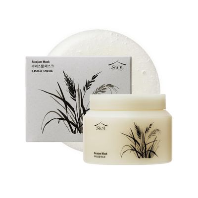 SIOT Rice Jam Mask 12.3oz - Korean Icheon Rice Face &amp; Body Mask for Deep Cleansing, Hydrating, &amp; Radiant Skin - Natural Moisturizing &amp; Purifying Skincare, Smooth &amp; Soft Skin Treatment