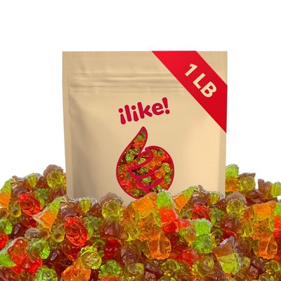 Gummy Candy 3D Dinos 1-Pound Pack Assorted Fruit Flavors