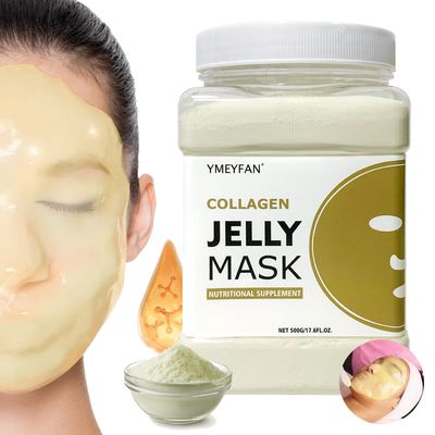 YMEYFAN Jelly Mask Powder for Facials Professional - Collagen Firming &amp; Moisturize Face Mask Skin Care, Anti-Aging Jelly Mask, Peel Off Jelly Masks for Spa, 17.6 Fl Oz