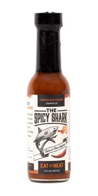 The Spicy Shark Thresher Shark Hot Sauce - Vegan Gluten Free Made in the USA - Brand featured on Hot Ones