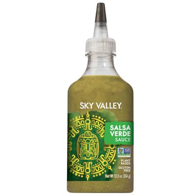 Sky Valley Salsa Verde Sauce - Green Salsa Verde, Medium Heat, Keto Salsa, Gluten Free, Vegan, Non-GMO, Salsa Verde Hot Sauce, Green Hot Sauce - 12.5 Oz
