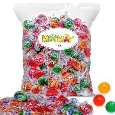 Sugar Free Assorted Fruit Flavors Hard Candy Variety Pack - 1lb Bag of Easter Hard Treats Individually Wrapped - Delicious Fruit Flavors Bulk Candy