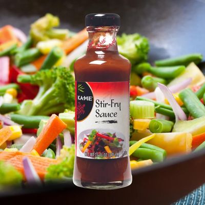 KA-ME Stir-Fry Sauce, Authentic Chinese Flavors &amp; Ingredients, All-in-One Sauce for Chinese Stir-Fry - 7.1 fl oz