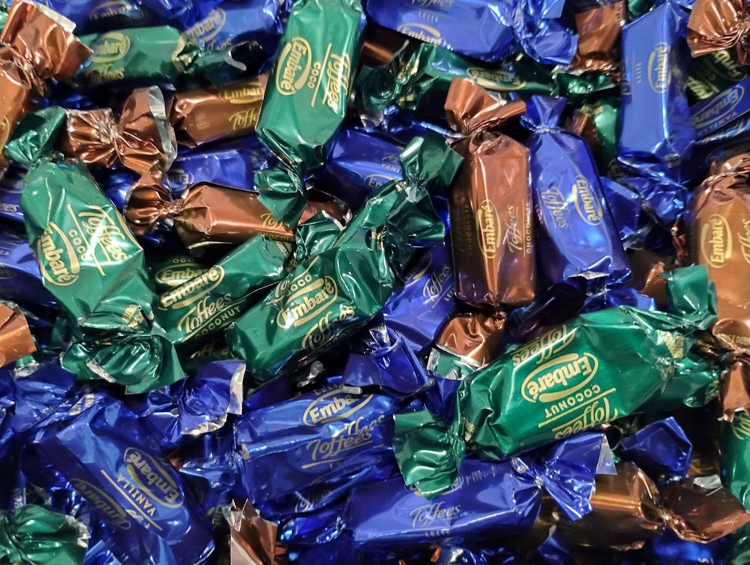 Assorted Toffee Candy - 2 lbs of Fresh Delicious Assorted Individually Wrapped Toffee