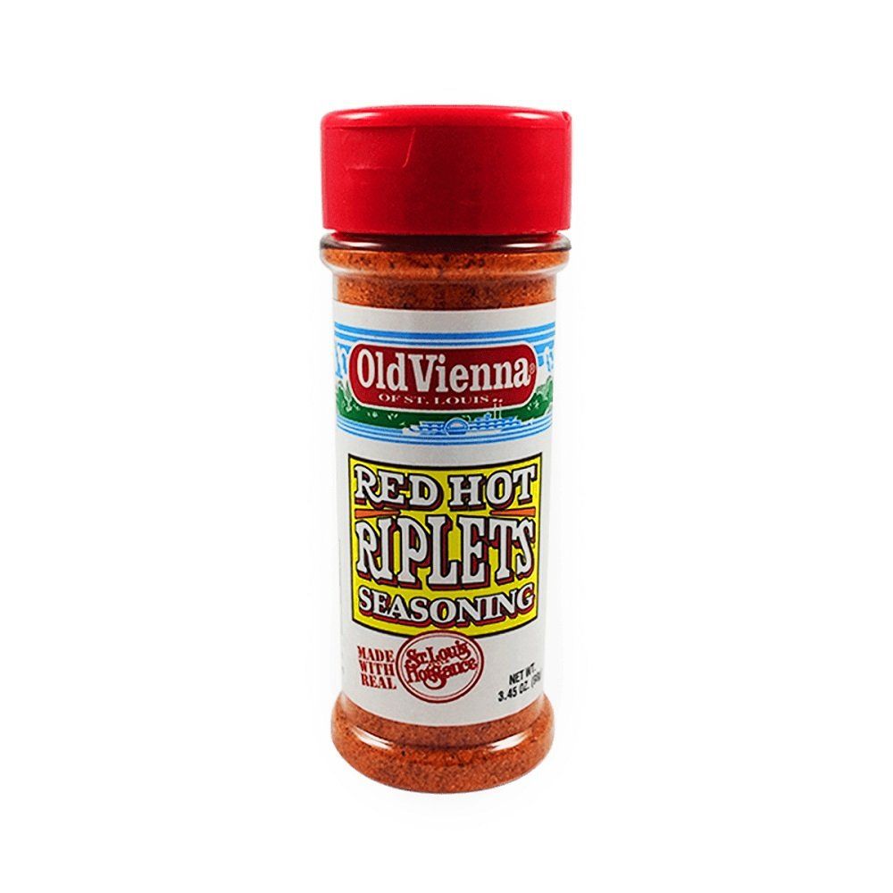 Old Vienna Red Hot Riplets Seasoning, 3.45 Ounce, Made With Real St. Louis Style Hot Sauce