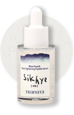 TRANATA Rice punch pore Tightening Peptide Serum 1.01 fl.oz 30ml 80% Rice Lees Peptide &amp; Pore Raser for Collagen Boost, Radiant Glow, Hydrating &amp; Revitalizing Rice peptide Serum