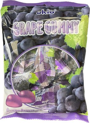 Okio Strawberry Gummy 100 g. Grape Orange Mango 3.52 oz (Grape)