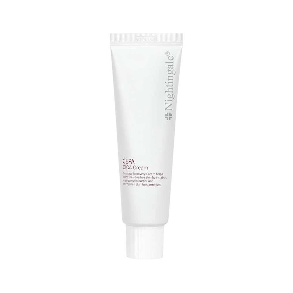 Nightingale CEPACICA Cream, Barrier Cream with CEPACICA Extract 65.2% &amp; Hyaluronic Acid, Centella Moisturizer for Nourishing &amp; Moisturizing, Fragrance &amp; Alcohol Free, Allergen Free, Korean Skin Care