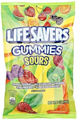 LifeSavers Gummies Candy Sours, 5 Flavors 7 oz (Pack of 3)