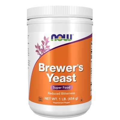 NOW Foods Supplements, Brewer&#39;s Yeast Powder with naturally occurring Protein and B-Vitamins, 1-Pound