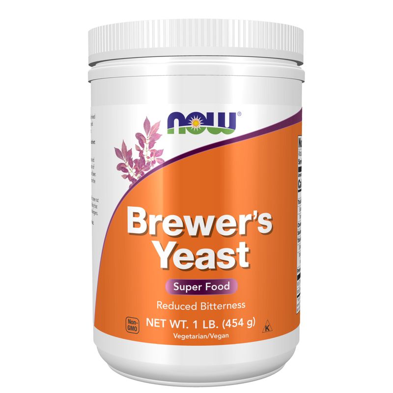 NOW Foods Supplements, Brewer&#39;s Yeast Powder with naturally occurring Protein and B-Vitamins, 1-Pound