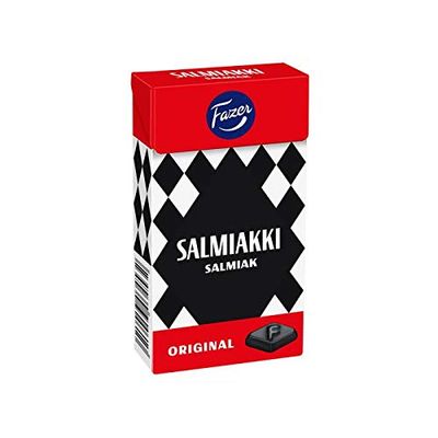 Fazer salty liquorice SALMIAKKI 40g x 1 box Finland production