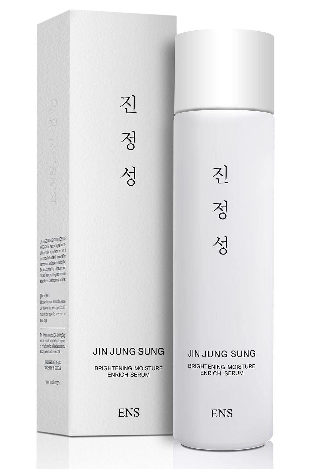 JIN JUNG SUNG Non-sticky Enrich Moisture Niacinamide Serum 5 Oz Even Skin Tone Minimizing Pores Plump Fine Lines 8-Hyaluronic Acids 5 Mushrooms 4 Ceramides Oily Sensitive No Chemicals Korean Skincare