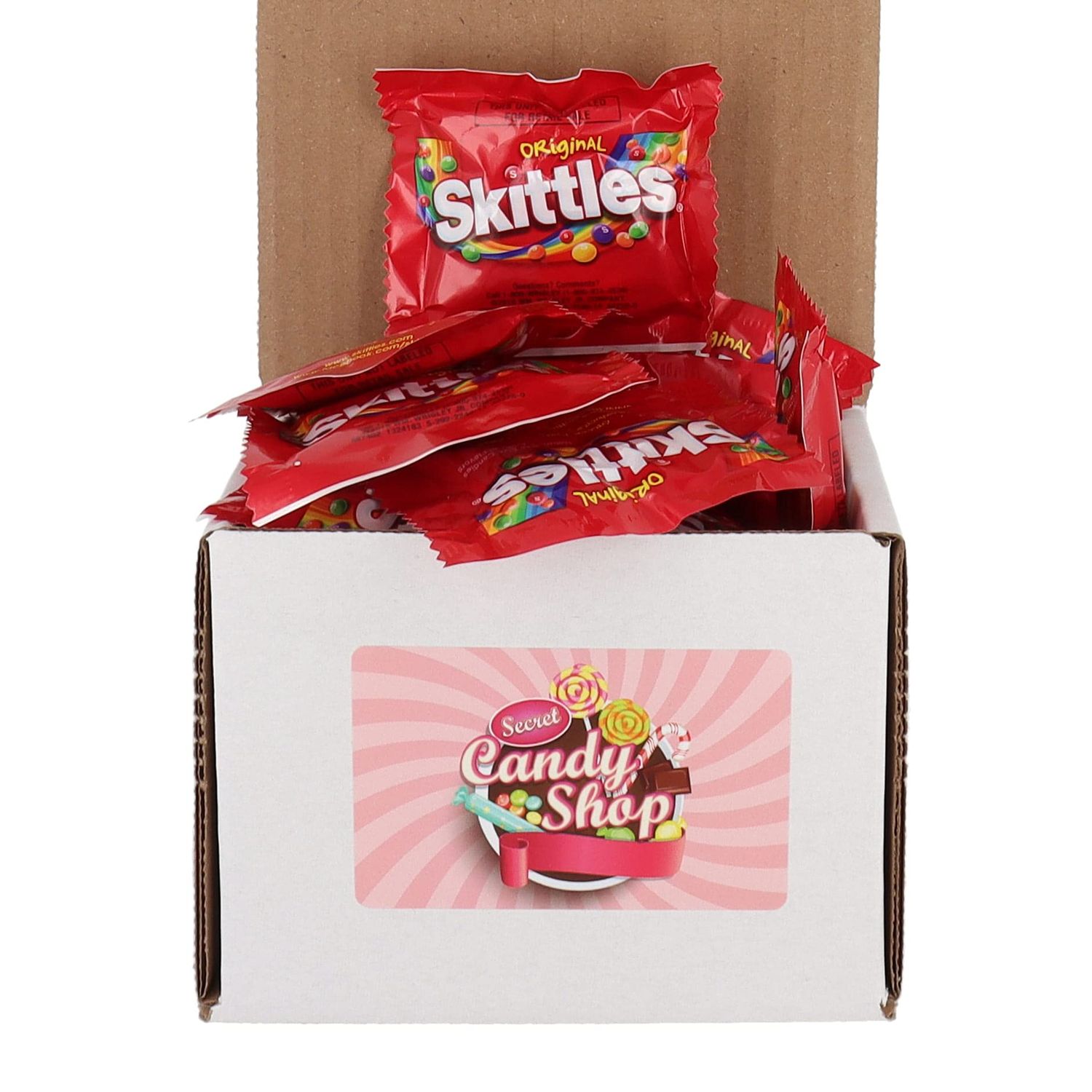Secret Candy Shop Skittles Original Flavors Fun Size Packet Bulk in a Box (Pack of 25)