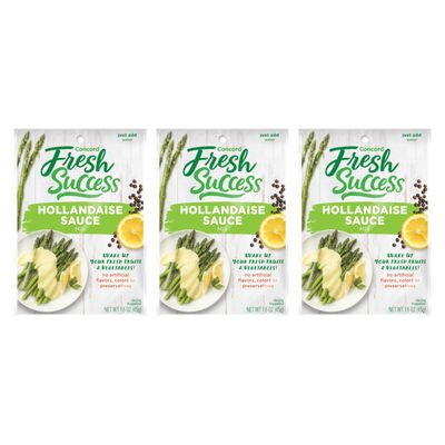 Concord Foods Hollandaise Sauce Mix: Indulgent Lemon &amp; Butter Infusion for Gourmet Dining - Elevate Your Meals with Creamy Richness &amp; Zesty Citrus! 1.6 Ounce (Pack of 3)