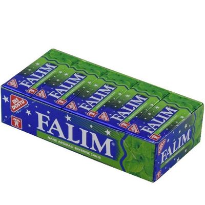 Sugarless Falim Plain Gum - Mint Flavoured (20 Pack (100 Pieces))
