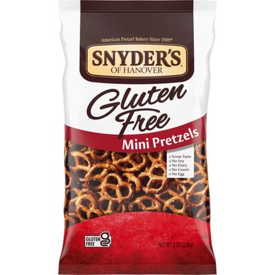 Snyder&#39;s of Hanover, Gluten Free Mini Pretzels, 8 Oz Bag