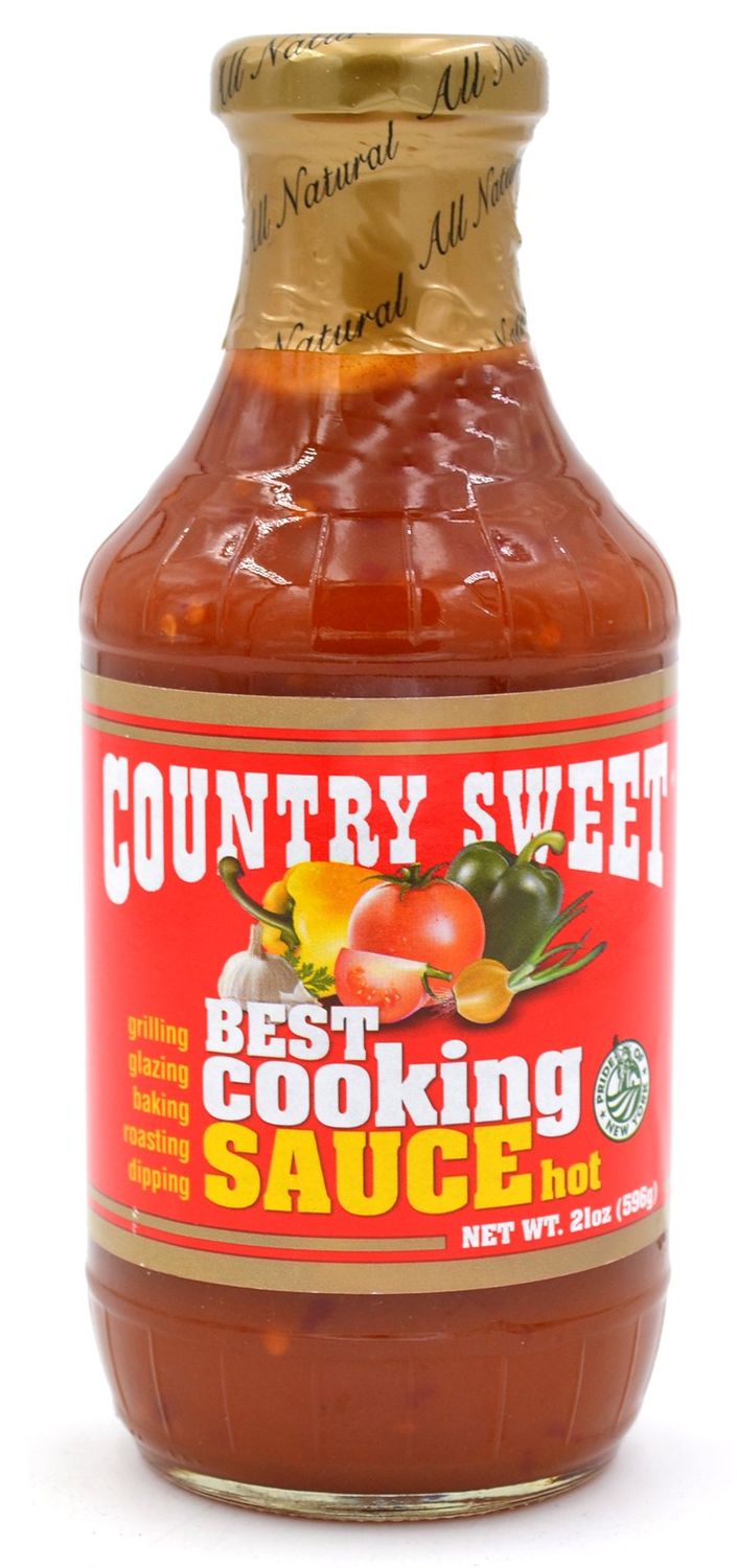 Country Sweet Sauce - Premium Cooking and Finishing Sauce (Hot, 21 ounces)