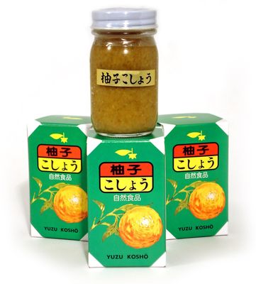 Yuzu Kosho, Spicy Japanese Yuzu Pepper Paste Hot Sauce with Yuzu Citrus (Green, 3 Pack)