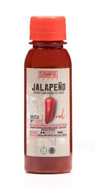 Samka Foods Red Jalapeo Pepper Concentrated Puree Sauce, Hot, Natural Spicy Paste - 135 g