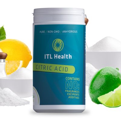 Mag365 ITL Health Non-GMO Food-Grade Citric Acid Multi-Purpose for Bath Bombs, Laundry Booster, Cleaning, Descaling Perfect for Kitchen Use 1kg in Recyclable Tub