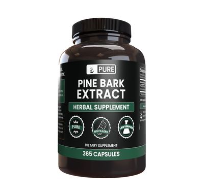 PURE ORIGINAL INGREDIENTS Pine Bark Extract (365 Capsules) No Magnesium Or Rice Fillers, Always Pure