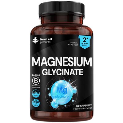 Magnesium Glycinate Supplements - 180 High Strength Capsules - 1040mg of Magnesium Providing 208mg Elemental Magnesium Per Serving - Pure Active Ingredient - UK Manufactured