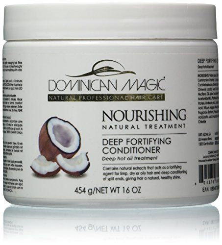 DOMINICAN MAGIC Nourishing Deep Fortify Conditioner - 16oz - Intensive Repair Hydration for Dry, Damaged, or Curly Hair - Strengthens, Softens Restores Shine