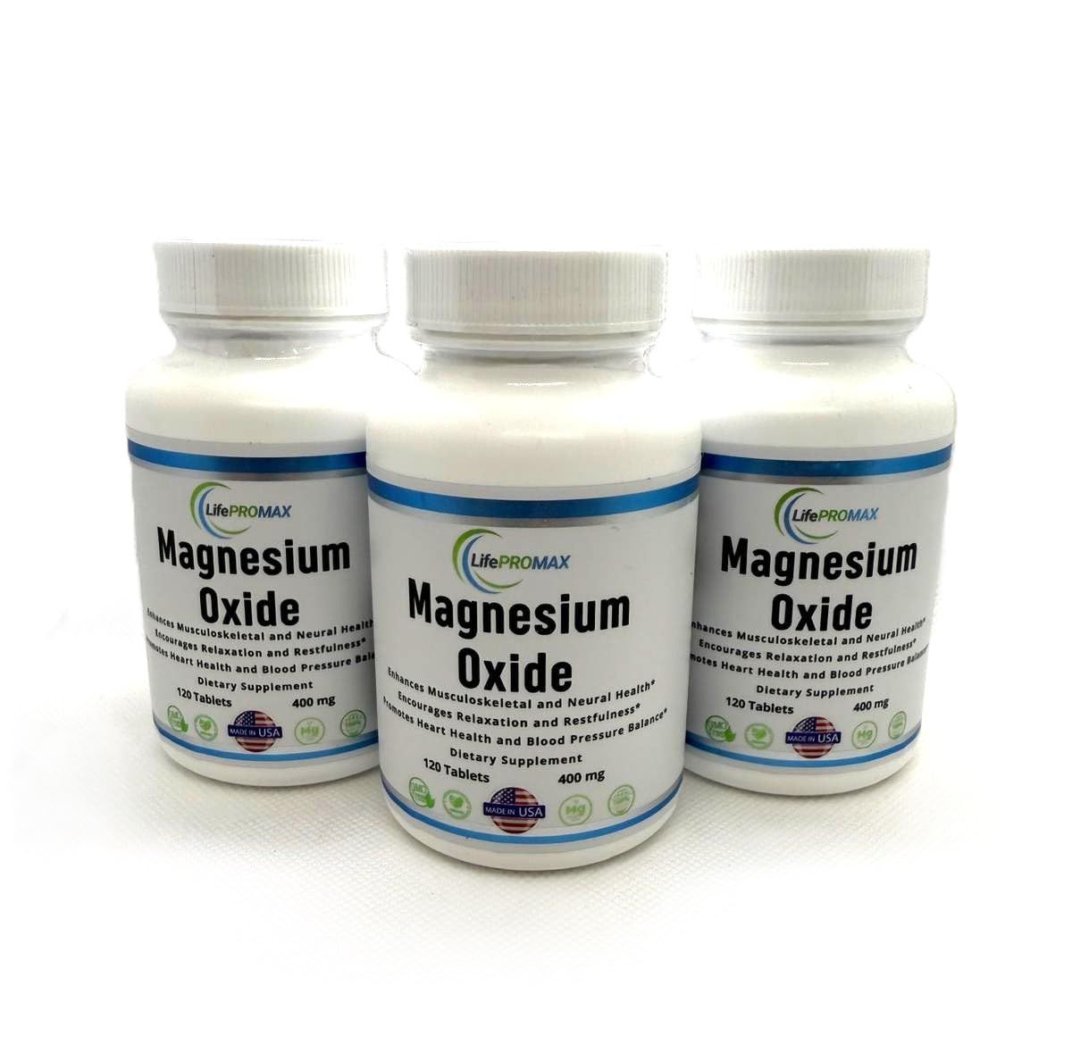 Magnesium 400mg High Potency Supplement - Magnesium Oxide for Immune Support, Muscle Recovery, Leg Cramps and Relaxation 360 Tablets