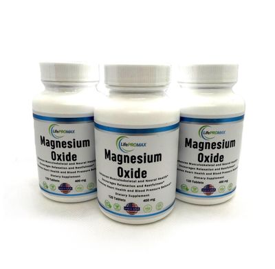 Magnesium 400mg High Potency Supplement - Magnesium Oxide for Immune Support, Muscle Recovery, Leg Cramps and Relaxation 360 Tablets