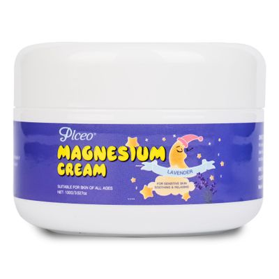 plceo magnesium lotion for kids Sleep,Nighttime Magnesium Cream for Kids,Apply to Legs, Arms or Chest, Topical Magnesium Cream for Sleep,Lavender Calming Magnesium Oil