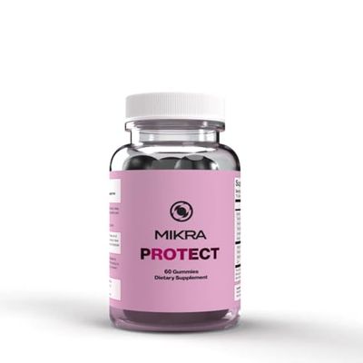 Mikra Protect Immune Support Supplement - 60 Gummies Ariona Berries Zinc Vitamins C D K Dietary Supplement - Oxidative Stress Heart Immunity Pills