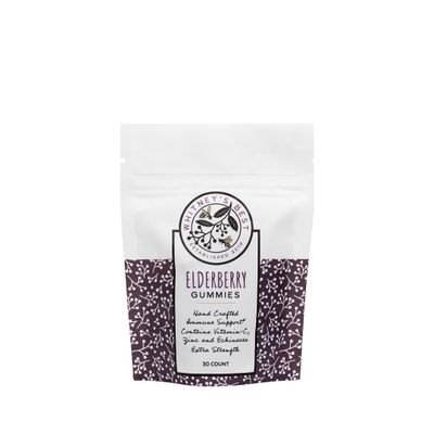 Whitney&#39;s Best Elderberry Gummies 30ct, Pure Elderberry, Immune Support Supplement with Vitamin C, Zinc, and Echinacea for Adults Kids, No Preservatives, Dyes or Gelatins, Vegan