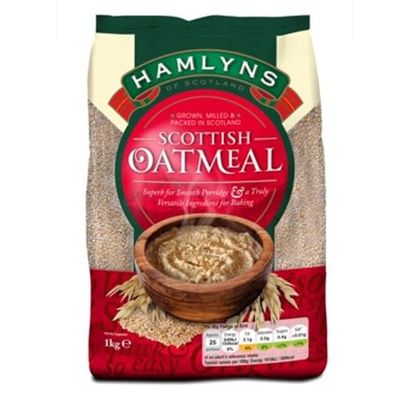 Hamlyns Scottish Oatmeal, Grown, Milled and Packaged in Scotland, 1000 Gram Bag (Pack of 1)