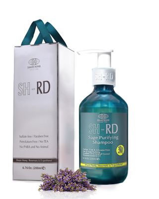 SH-RD Sage Purifying Shampoo for Oily Scalp Deep Cleansing, Rebalancing, Hydrating Dandruff Scalps Safe for Flat Hair All Hair Types, Sulfate-, Silicone-Free Oil Control Shampoo -6.76oz200ml