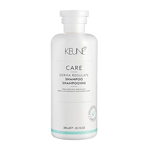 Keune Care Derma Regulate Shampoo, Deep-Cleansing Scalp Balancing Cleanser for Oily Scalp, 10.1 Fl Oz