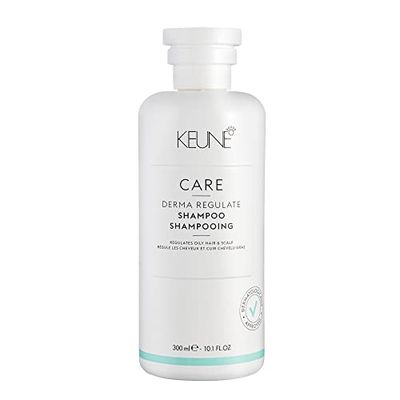 Keune Care Derma Regulate Shampoo, Deep-Cleansing Scalp Balancing Cleanser for Oily Scalp, 10.1 Fl Oz