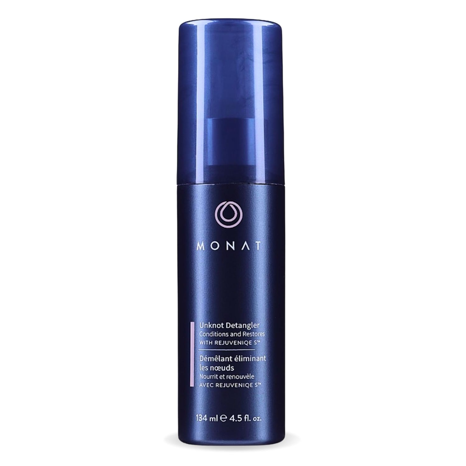 MONAT Unknot Detangler Infused with Rejuveniqe S - Lightweight, Anti Frizz Hair Detangler Spray Leaving Strands Soft and Knot-free. Safe for Color-treated Hair. -Net Wt. 134 ml 4.5 fl. oz.