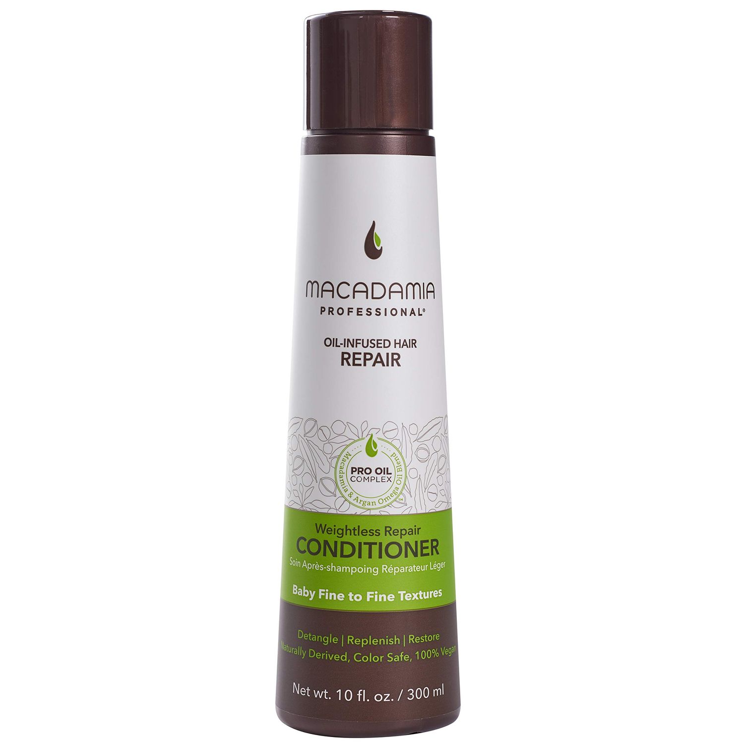 Macadamia Professional Hair Care Sulfate Weightless Repair Conditioner, Sheer Pecan, 10 Fl Oz (Pack of 1)