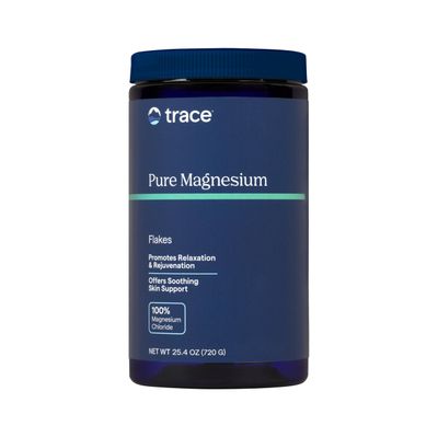 Pure Magnesium Flakes Trace Minerals 44 oz Container