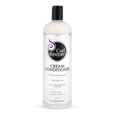 Curl Keeper Cream Conditioner for Curly Hair, 33.8 Fl Oz - Lightweight Daily Hair Conditioner for All Curl Types - Moisturizing Deep Conditioning Helps Detangle, Maintain Shine Locks-In Color