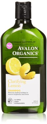 Avalon Organic Botanicals Shampoo, Lemon, 11 Ounce (Pack of 6)