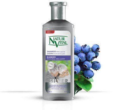 Natur Vital Henna Shampoo for White and Gray Hair - CERTIFIED ORGANIC- 10.1 fl oz300 ml