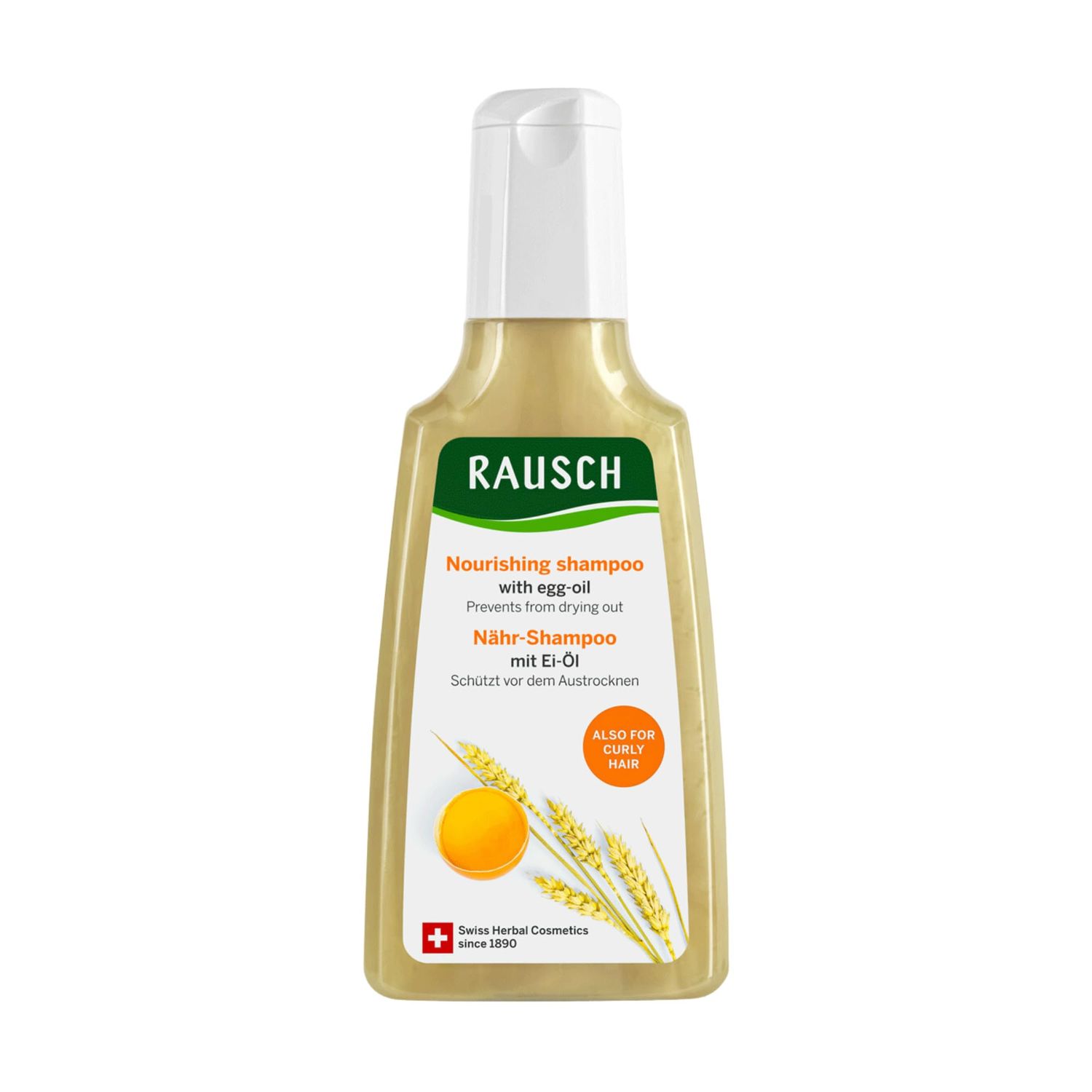 Rausch Egg Oil Nutrient Shampoo 200 ml - For Dry Hair Structure - Scalp Treatment - Soothes Regulates - German Personal Care