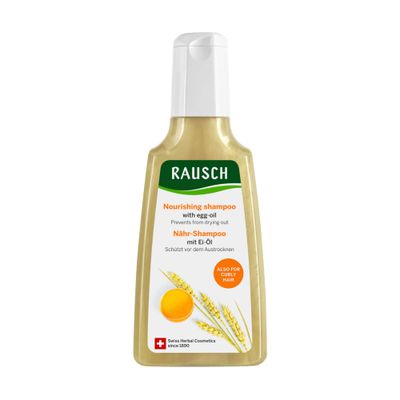 Rausch Egg Oil Nutrient Shampoo 200 ml - For Dry Hair Structure - Scalp Treatment - Soothes Regulates - German Personal Care