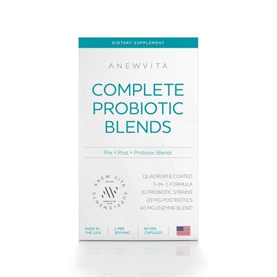 Complete Probiotic Blend: 5-in-1 Digestive Enzymes, Zinc, Postbiotic, Prebiotics and Probiotics for Women Men, Provitalize for Women Digestive Gut Health 10 Strains 20 Billion CFU, 60ct Softgels