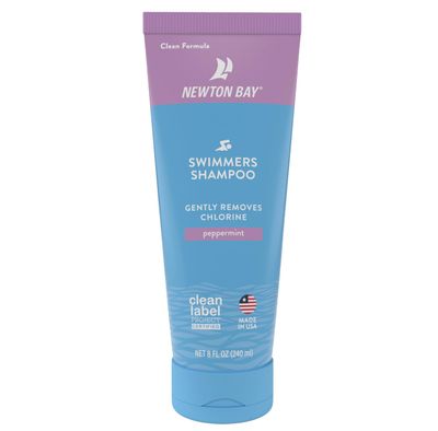 Newton Bay Swimmers Shampoo Chlorine Removal Shampoo Cleans and Restores Hair after Swimming Clean Label Project Certified 8 oz. tube