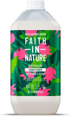 Faith in Nature Natural Conditioner - Vegan Cruelty Free, No SLS or Parabens - 169 fl oz Refill Pack, Dragon Fruit